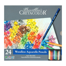 Aqua Monolith Crayons aquarellables Set de 24 dans le groupe Stylos / Crayons d'artistes / Crayons de couleurs chez Pen Store (138026)