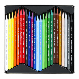 Aqua Monolith Crayons aquarellables Set de 24 dans le groupe Stylos / Crayons d'artistes / Crayons de couleurs chez Pen Store (138026)