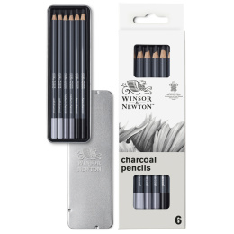 Studio Collection Crayons pour dessiner 6 pièces dans le groupe Matériels d'artistes / Craie et Graphite / Fusain et crayons fusains chez Pen Store (138034)