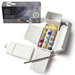 Professional Aquarelle demi-godet Field Box 12 pièces dans le groupe Matériels d'artistes / Couleurs de l'artiste / Peinture aquarelle / Aquarelle en godet chez Pen Store (138038)