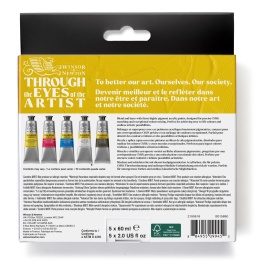Galeria Set de peintures acryliques Process 5x60 ml dans le groupe Matériels d'artistes / Couleurs de l'artiste / Peinture acrylique chez Pen Store (138041)