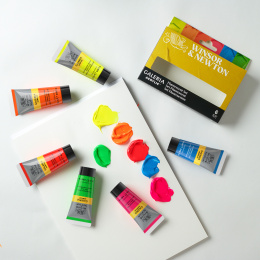 Galeria Set peintures acryliques fluo 6x20 ml dans le groupe Matériels d'artistes / Couleurs de l'artiste / Peinture acrylique chez Pen Store (138042)