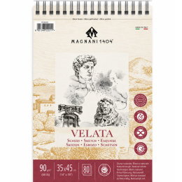 Bloc de croquis spirale Velata 90g 35x45 cm dans le groupe Papiers & Blocs / Bloc Artiste / Bloc dessin chez Pen Store (138045)