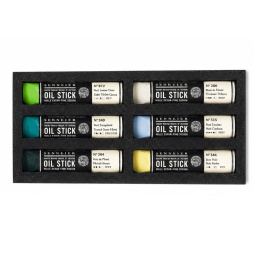 Oil Stick Mini 6 couleurs Stylish landscape dans le groupe Matériels d'artistes / Craie et Graphite / Bâtonnets d’huile solide chez Pen Store (138061)