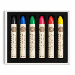 Pastel à l’huile  Fluorescent colors5 ml 6 couleurs dans le groupe Matériels d'artistes / Couleurs de l'artiste / Pastels / Pastels à l'huile chez Pen Store (138063)
