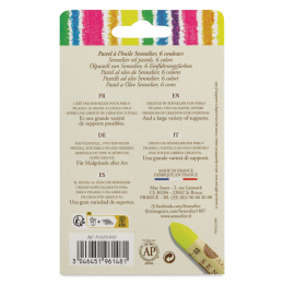 Pastel à l’huile  Fluorescent colors5 ml 6 couleurs dans le groupe Matériels d'artistes / Couleurs de l'artiste / Pastels / Pastels à l'huile chez Pen Store (138063)