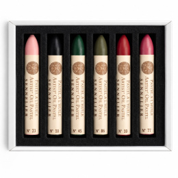 Pastel à l’huile Rose in bloom 5 ml 6 couleurs dans le groupe Matériels d'artistes / Couleurs de l'artiste / Pastels / Pastels à l'huile chez Pen Store (138065)