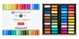 Demi-pastels tendres à l'écu 40 couleurs dans le groupe Matériels d'artistes / Craie et Graphite / Craies pastel chez Pen Store (138070)