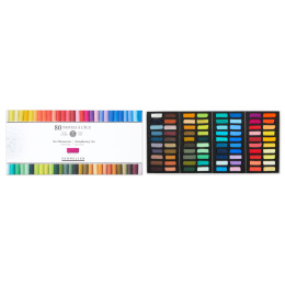Demi-pastels tendres à l'écu 80 couleurs dans le groupe Matériels d'artistes / Craie et Graphite / Craies pastel chez Pen Store (138072)