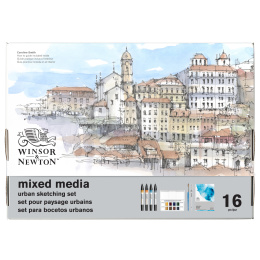 Mixed Media Set Urban Sketching 16 pièces dans le groupe Stylos / Crayons d'artistes / Feutres d'illustrations chez Pen Store (138079)