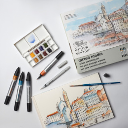 Mixed Media Set Urban Sketching 16 pièces dans le groupe Stylos / Crayons d'artistes / Feutres d'illustrations chez Pen Store (138079)