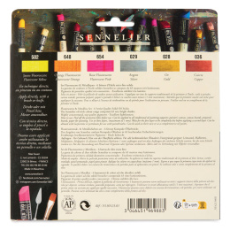 Oil Stick Fluorescents & Métalliques 6 couleurs dans le groupe Matériels d'artistes / Craie et Graphite / Bâtonnets d’huile solide chez Pen Store (138093)