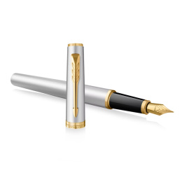 Meridian Chrome/Gold  Stylo-plume dans le groupe Stylos / Stylo haute de gamme / Stylo à plume chez Pen Store (138303_r)
