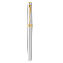 Meridian Chrome/Gold  Stylo-plume dans le groupe Stylos / Stylo haute de gamme / Stylo à plume chez Pen Store (138303_r)