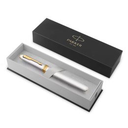 Meridian Chrome/Gold  Stylo-plume dans le groupe Stylos / Stylo haute de gamme / Stylo à plume chez Pen Store (138303_r)