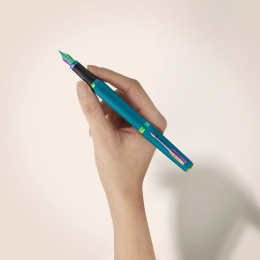 Meridian Teal/Rainbow Stylo-plume dans le groupe Stylos / Stylo haute de gamme / Stylos de luxe chez Pen Store (138327_r)