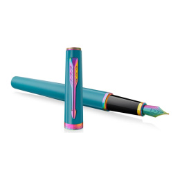Meridian Teal/Rainbow Stylo-plume dans le groupe Stylos / Stylo haute de gamme / Stylos de luxe chez Pen Store (138327_r)