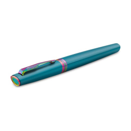 Meridian Teal/Rainbow Rollerball dans le groupe Stylos / Stylo haute de gamme / Roller chez Pen Store (138329)
