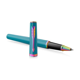 Meridian Teal/Rainbow Rollerball dans le groupe Stylos / Stylo haute de gamme / Roller chez Pen Store (138329)