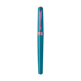 Meridian Teal/Rainbow Rollerball dans le groupe Stylos / Stylo haute de gamme / Roller chez Pen Store (138329)