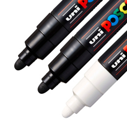 PC-7M Black/White lot de 3 dans le groupe Stylos / Crayons d'artistes / Feutres d'illustrations chez Pen Store (poscaPC7M_set)